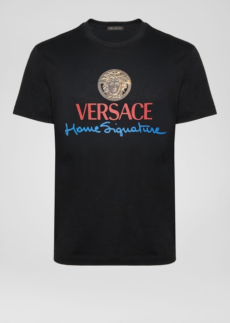 Tricouri Versace Versace Home Signature Logo Barbati | OGUNIZF-85